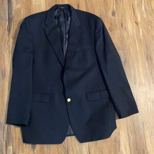 Lauren Ralph Lauren Navy Blue 100% Wool Blazer Suite Jacket 44L